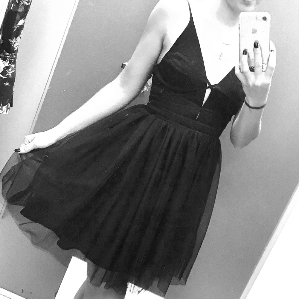 Black BEBE ballerina Dress